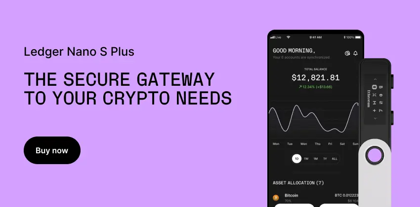 Ledger Nano S Plus Crypto Hardware Wallet